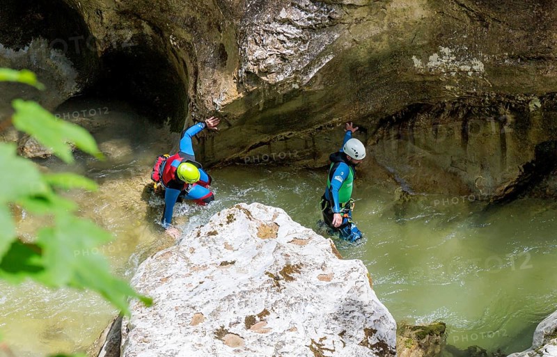 Kaiserklamm gorge, canyoning, Brandenberg, Tyrol, Austria, Europe