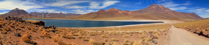 Laguna Miscanti and Laguna Miniques in the Atacama Desert in Chile