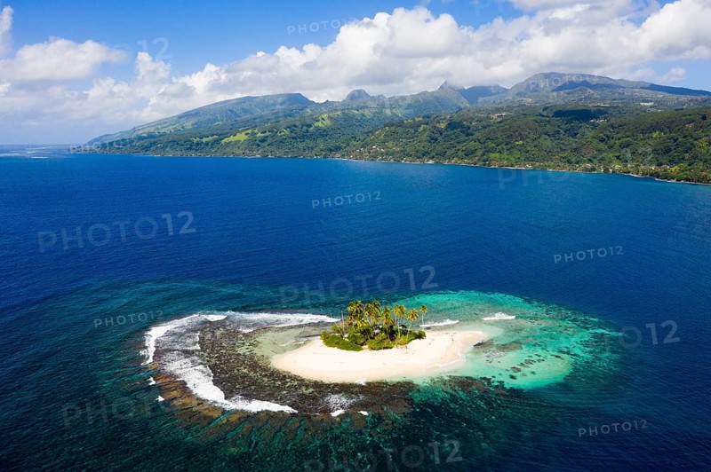 Island near Mitirapa, Tahiti, French Polynesia, Oceania