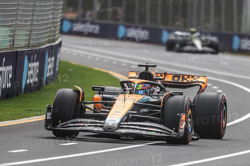 MELBOURNE, AUSTRALIA, APRIL 01: Oscar Piastri of Australia drives the McLaren MCL36 in practice during the 2023 Australian Grand Prix at Albert Park on April 1, 2023 in Melbourne, Australia, Oceania