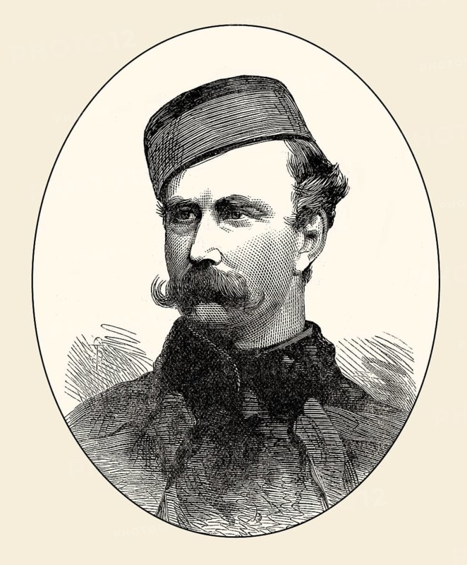 Major R J C Marter, King's Dragoon Guards, British-Zulu War, From British Battles on Land and Sea, by James Grant