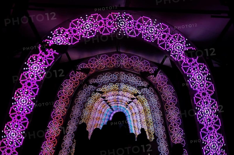 Light of the tunnel (Christmas illuminations). Shooting Location: Tokyo metropolitan area