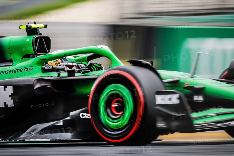 Gabriel Bortoleto of Brazil drives the Stake F1 Team Kick Sauber C45 during third practice in the 2025 Australian Grand Prix at Albert Park in Melbourne, Australia, Oceania