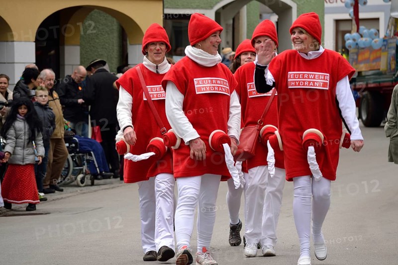 Public carnival parade through the streets