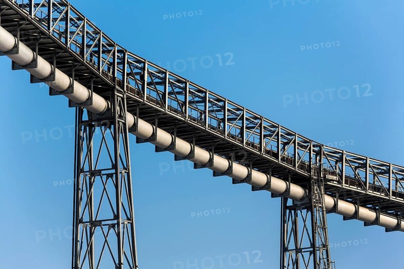 Pipeline for industrial purposes, symbolic photo for transport, industrial construction, security of supply Austria