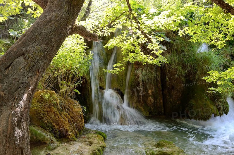 Beautiful landscape in the Plitvice Lakes National Park in Croatia