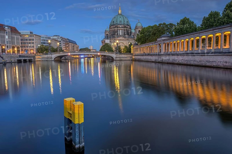 Berlin Cathedral, Museum Island and the Spree at dusk