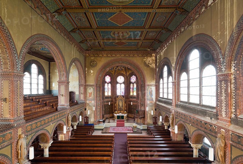 Berlin Prenzlauer Berg, Immanuelkirche, view to the east from the gallery