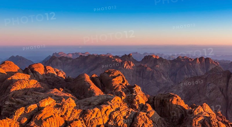 Mount Sinai, Mount Moses in Egypt. Africa