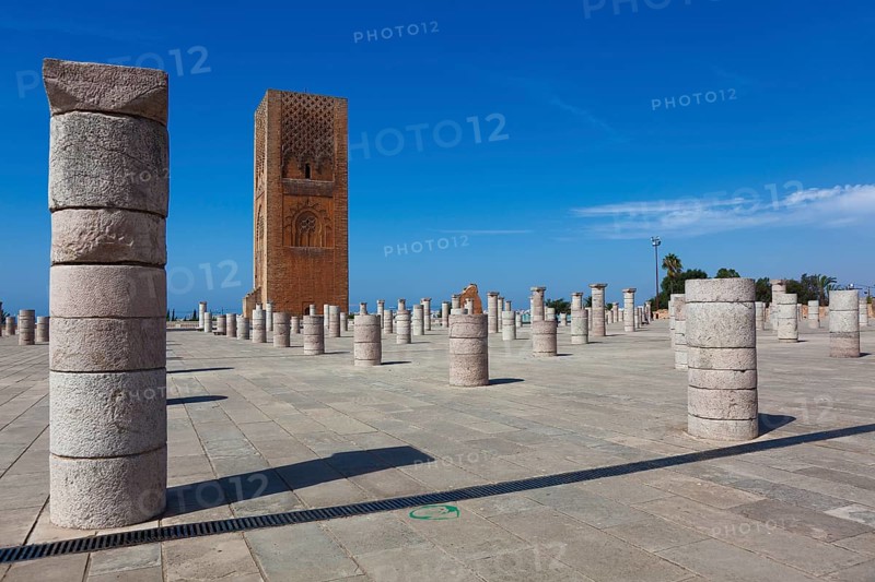 Hassan tower, Rabat, Morocco, Africa