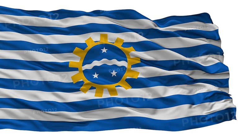 Sao Jose Dos Campos City Flag, Country Brasil, Isolated On White Background