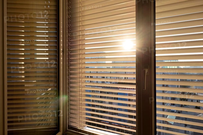 Blinds are fitted to a window to protect against heat and sun. Austria
