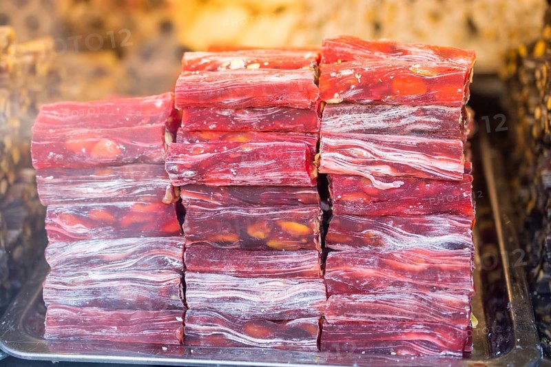 Load of traditional turkish delight lokum sugar coated soft candy