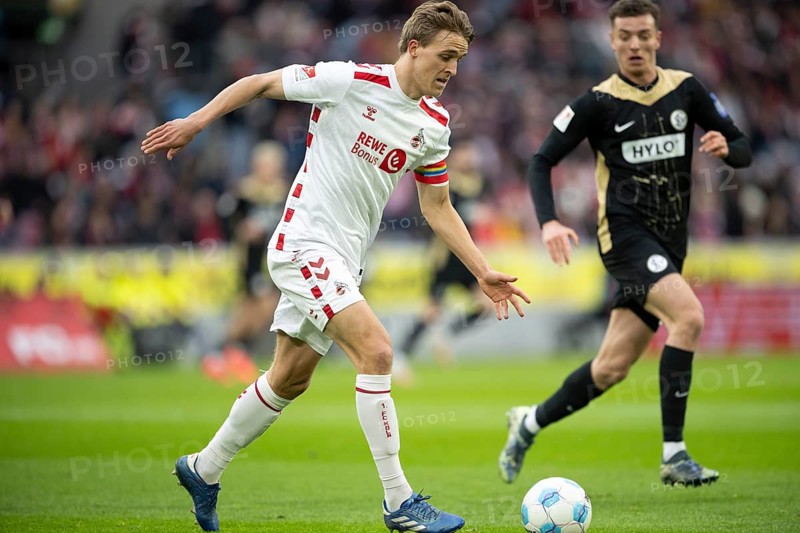(DFL/DFB REGULATES PROHIBIT ANY USE OF PHOTOGRAPHS AS IMAGE SEQUENCES AND/OR QUASI-VIDEO), RheinEnergieStadion, Cologne, North Rhine-Westphalia, Timo Hübers (1.FC Köln, Defence, #4), 2nd Bundesliga, 1.FC Köln, SV 07 Elversberg on 25.01.2025 at RheinEnergieStadion in Cologne Germany
