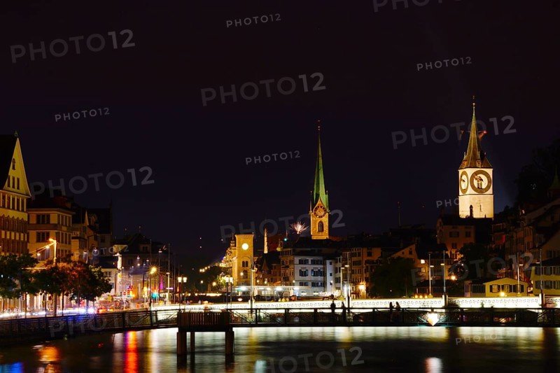 Cityscape of Zurich, Switzerland. Shooting Location: Switzerland, Zurich