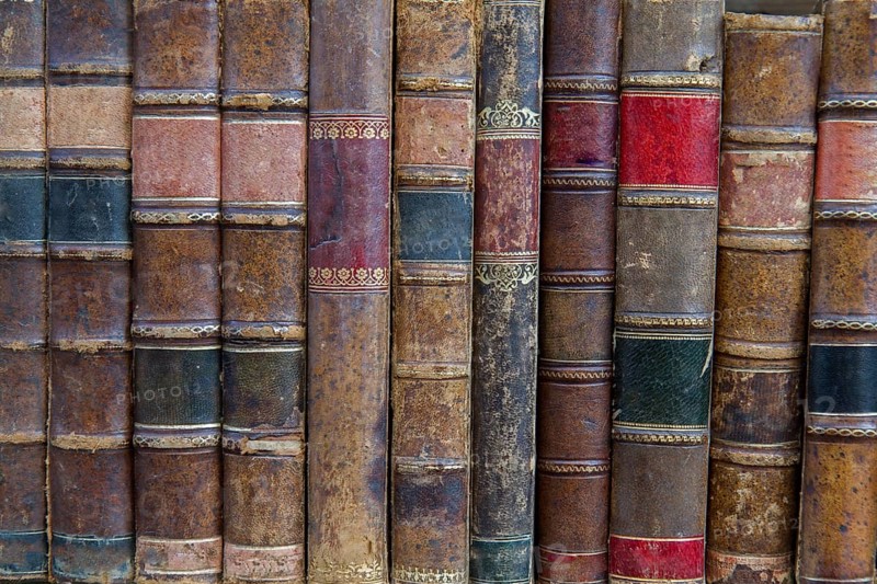 Antiquarian bookshop on the shelf