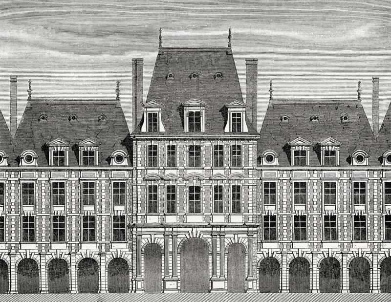 Pavillon de la Reine, Place des Vosges, Paris, France, 19th century, Europe