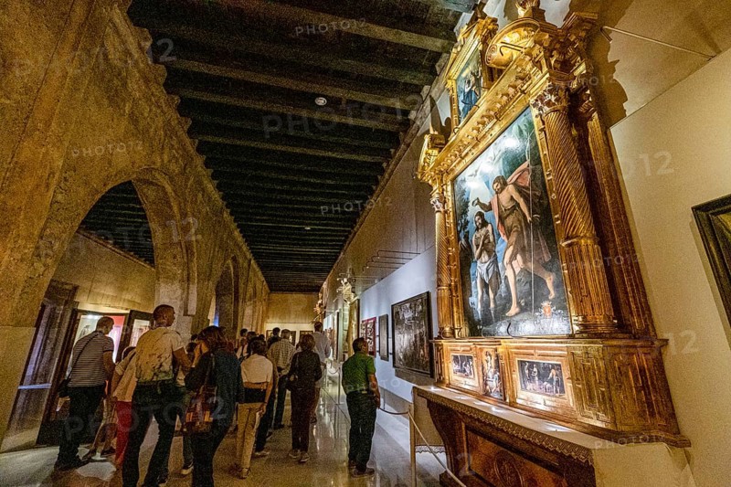 Museum in the cilla, 13th century area that served as a winery and warehouse, Monasterio de Santa María de San Salvador de Cañas, Cañas, La Rioja, Spain, Europe