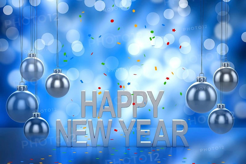 Happy new year, This is a computer generated and 3d rendered picture