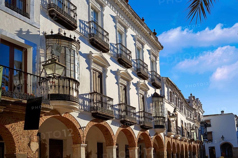 Zafra Plaza Grande in Spain Extremadura by the Via de la Plata way