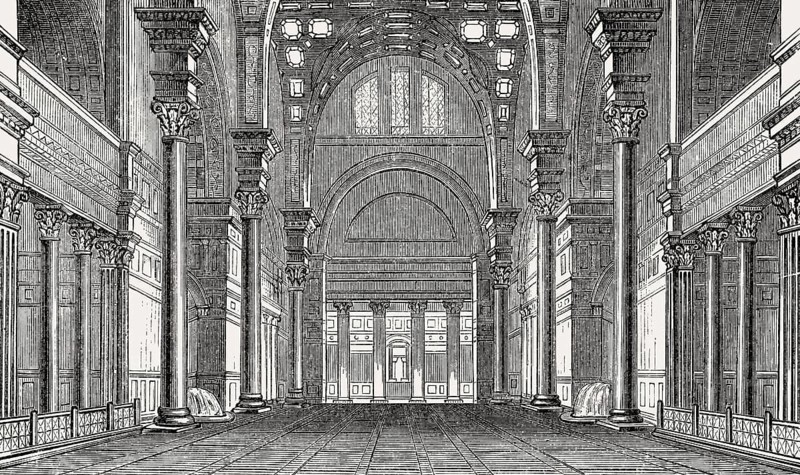 The Baths of Caracalla in ancient Rome, Italy, Reconstruction, Europe