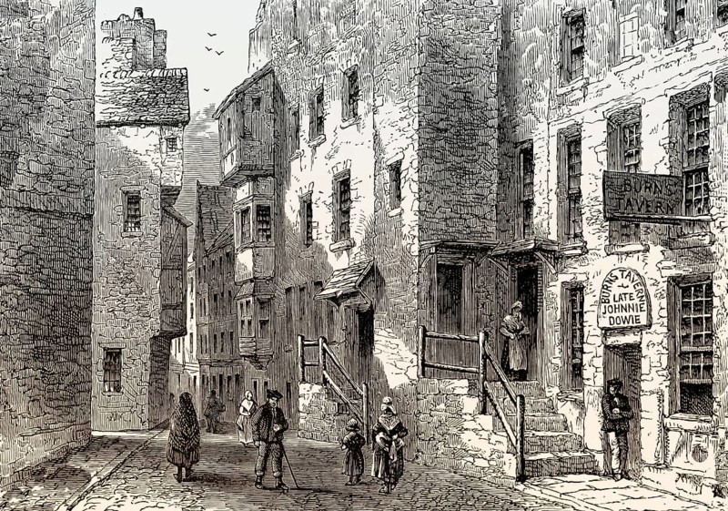 John Dowie's Tavern in Libberton's Wynd, Edinburgh, Scotland, 19th century