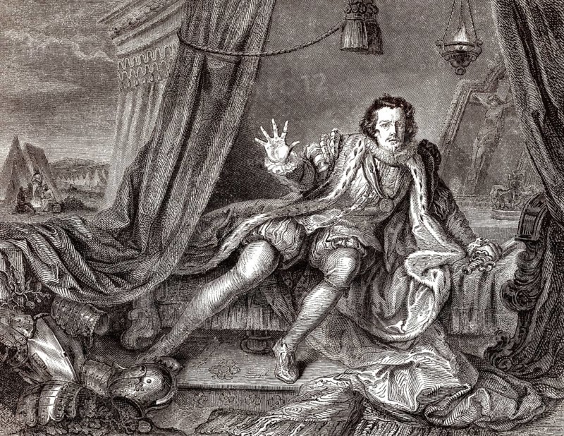 David Garrick, 1717-1779, englischer Schauspieler, als Richard III.