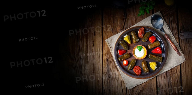 Yaprak Sarmas? rustic vine leaves filled with rice