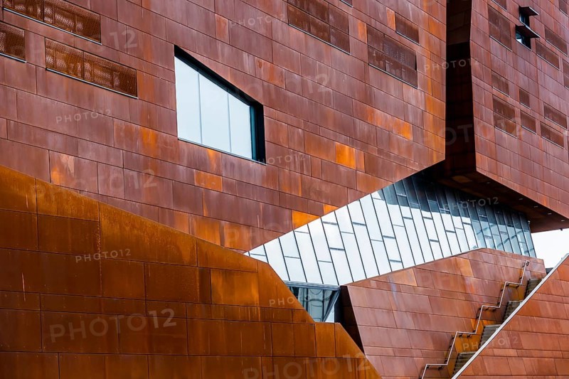 A building of the new WU in Vienna. The University of Economics and Business was newly built Austria