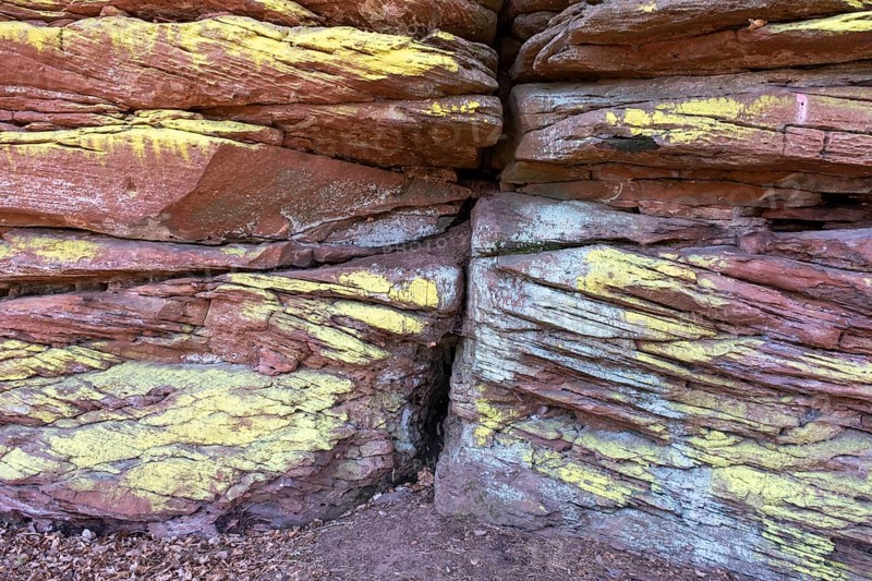 Detail of the Geiersteinfelsen, Geierstein, sandstone, Palatinate Forest, Bruchweiler-Bärenbach, Rhineland-Palatinate, Germany, Europe