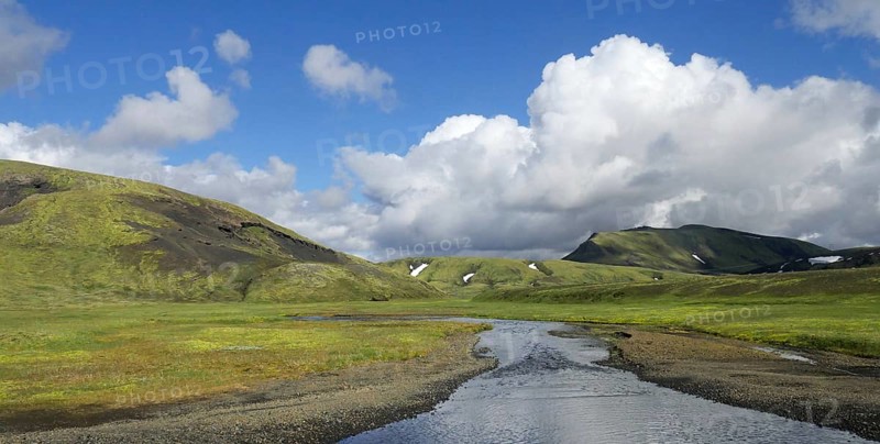 In the highlands near Landmannalaugar in Iceland