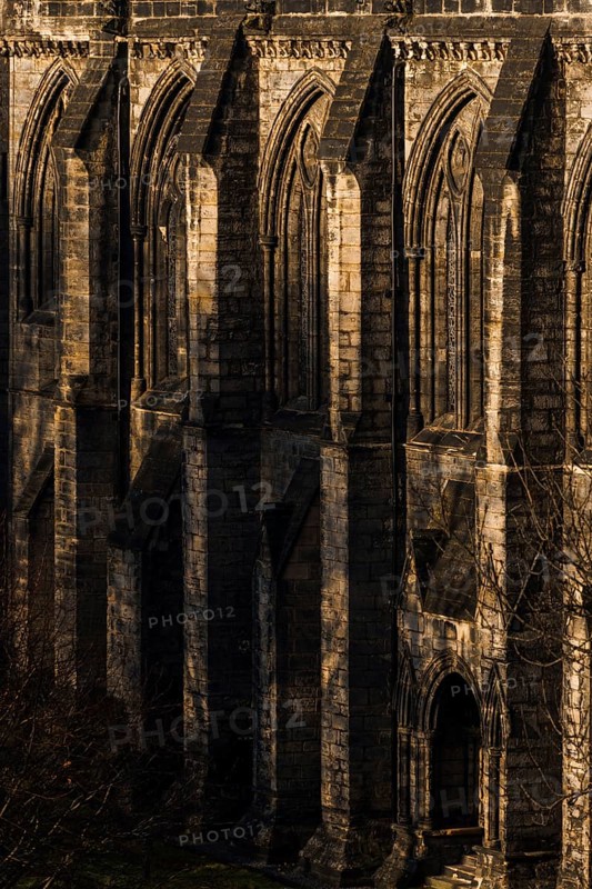 Exterior View of Glasgow Cathedral. Scotland, UK. Glasgow Cathedral is the oldest cathedral on mainland Scotland