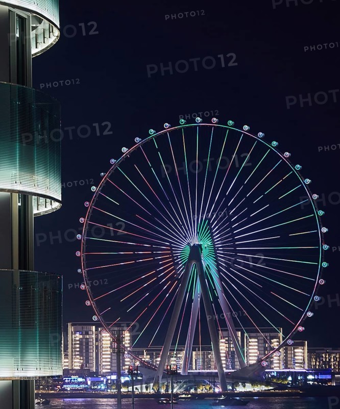 The big wheel provides entertainment and promotion opportunities in multiple colours