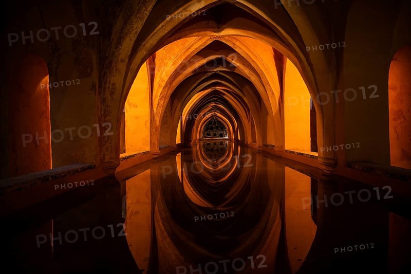 Alcazar tank, night, spain