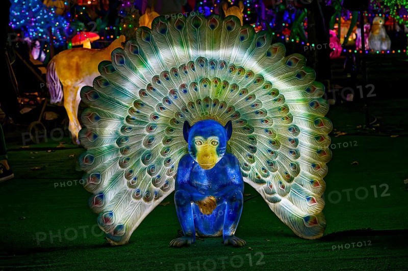 Illumi light show event, 25 million lights, the magical forest, Laval, Province of Quebec, Canada, North America