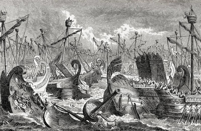 The Battle of the Aegates, Sicily on 10 March 241 BC, First Punic War
