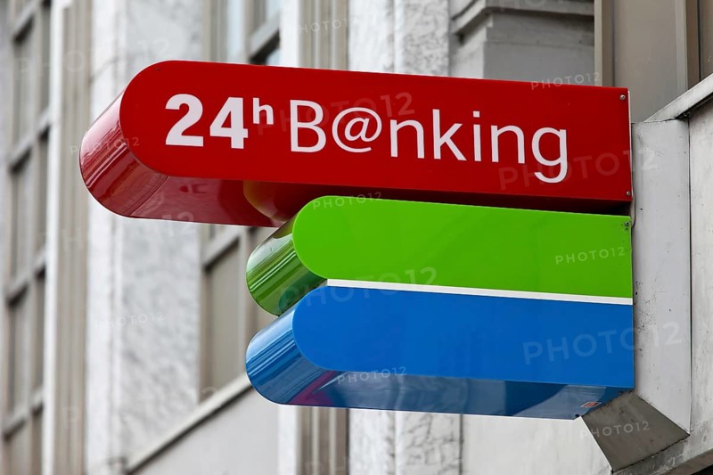 Sign of an ATM cash machine Austria