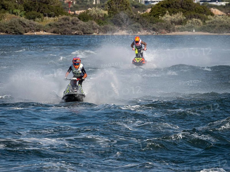 Olbia, Italy - September 16 - 20192 Aquabike world Championship gran prix of Italy