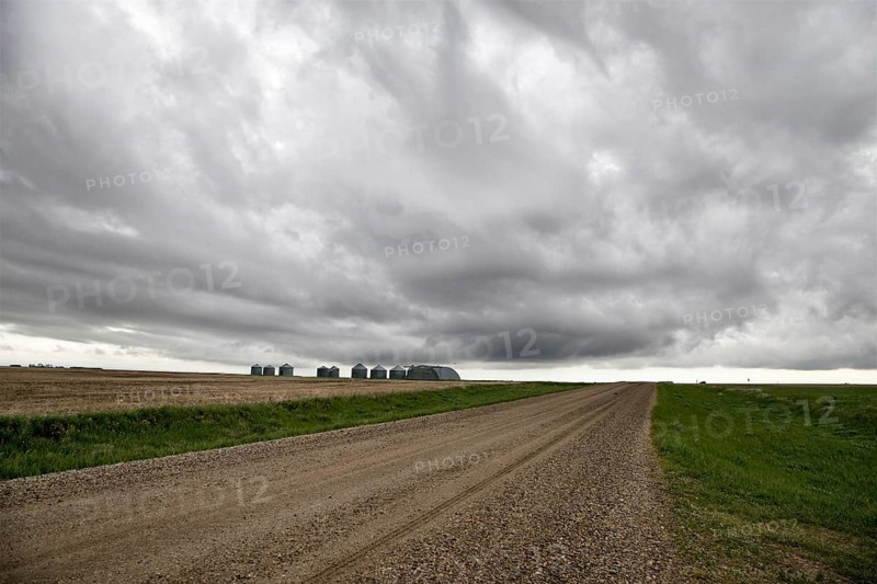 Prairie Storm Clouds Canada Saskatchewan Summer Warnings