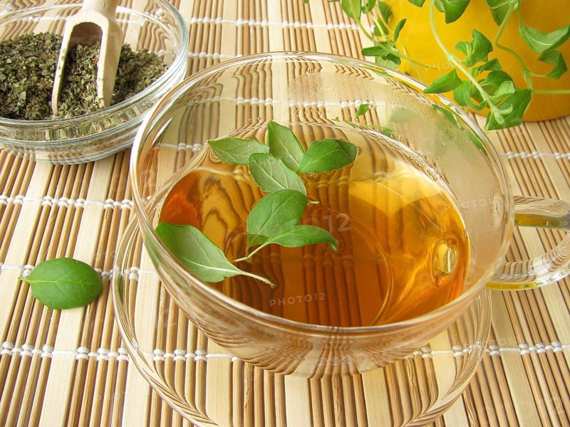 Tea with marjoram