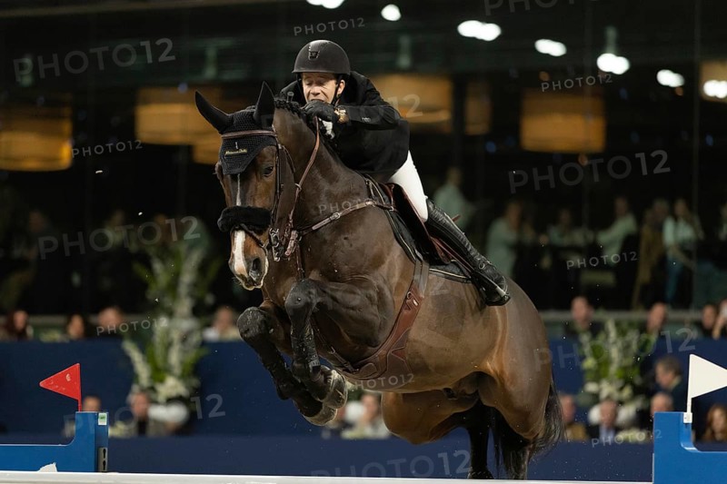 Maikel van der Vleuten of Netherlands competes in 1.60m FEI Jumping World Cup at Jumping Amsterdam in Amsterdam, The Netherlands, Europe