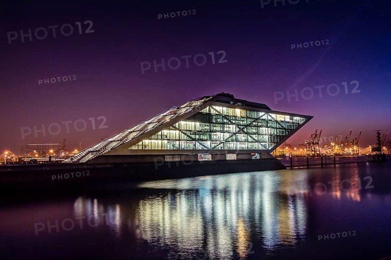 Docklands Hamburg Altona during the twilight hour