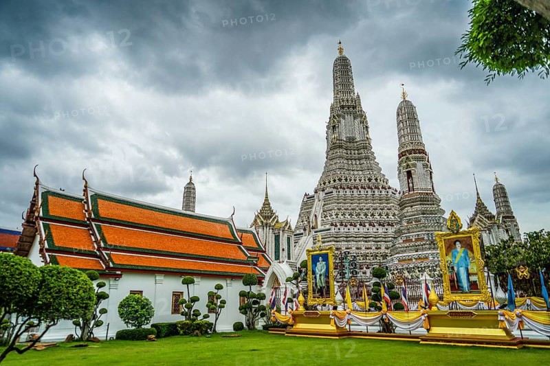 Wat Pole Han Temple (Thailand Bangkok). Shooting Location: Bangkok, Thailand, Asia