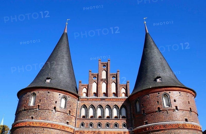 Holsten Gate in the Hanseatic City of Lübeck