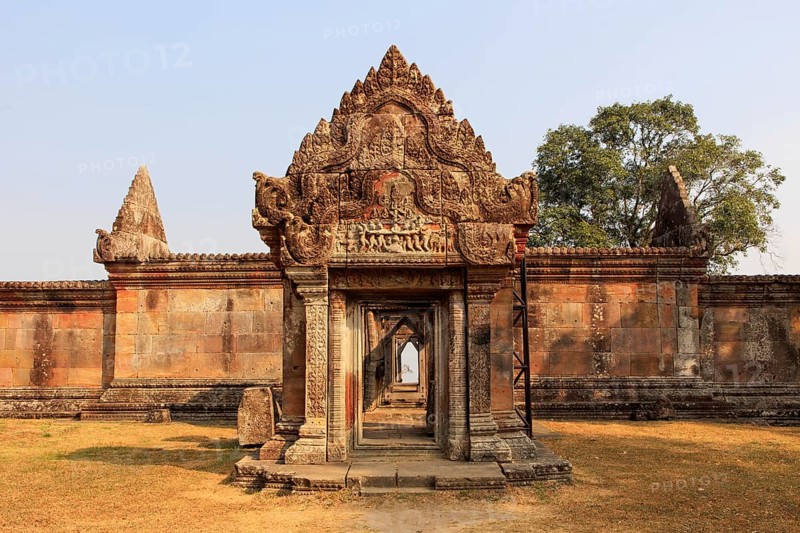 The Gopura four of the Hindu temple Preah Vihear in Cambodia