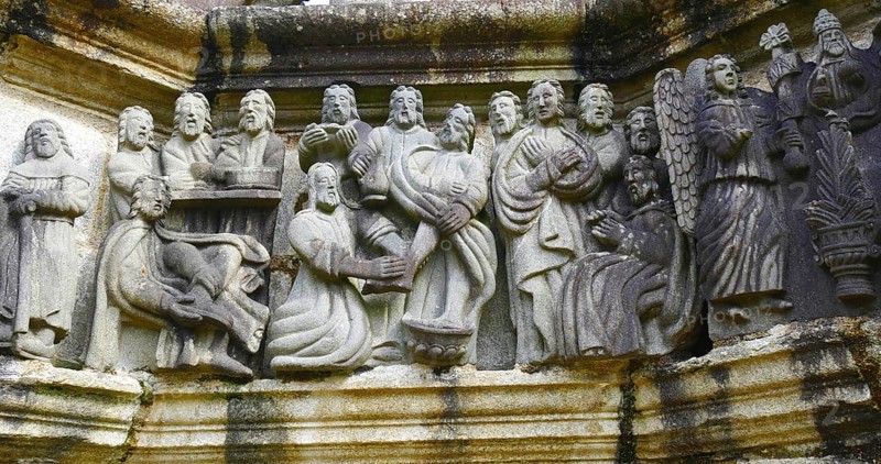 Calvary in the enclosed parish of Guimiliau (Enclos paroissial), Brittany