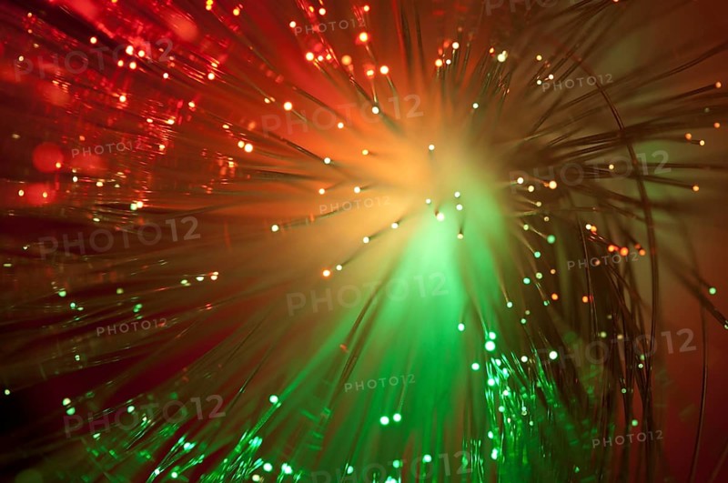 Multicolored optical fibers