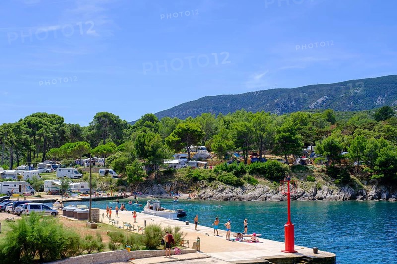 Beach, Osor, Island of Cres, Kvarner Gulf Bay, Croatia, Europe