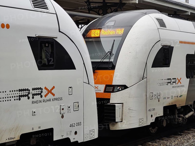 Rhein Ruhr Xpress, RRX, RE 4 to Aachen main station, Witten, North Rhine-Westphalia, Germany, Europe