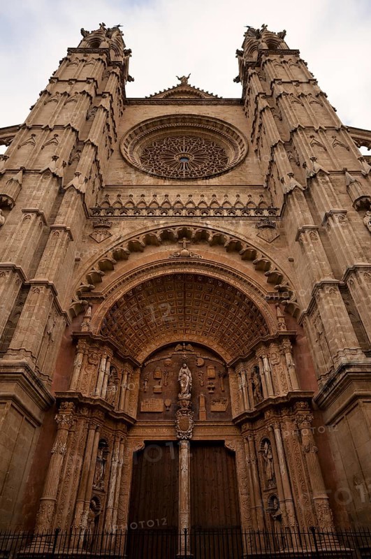 La Seu, Basilica de Santa Maria, Cathedral of St Mary, Palma de Majorca, Majorca, Balearic Islands, Balearic Islands, Spain, Europe
